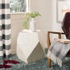 Lea Mosaic Geometric Side Table - Multi/Light Beige - Safavieh. - 2 of 4