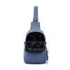 Olivia Miller Women's Denim Sling Bag - Acid Wash Blue - BLUE/ DENIM - 4 of 4