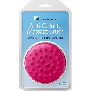 Anti-Cellulite Silicone Massage Brush for Body & Scalp, Hand-Held  Scrubber for Tightening & Smoothing, M3 Naturals, 1ct - 1 of 3