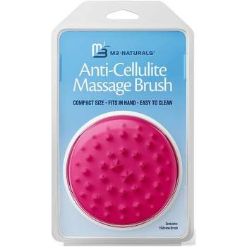 Unique Bargains Soft Bristle Pink Curved Plastic Handle Scrub Brush  Exfoliating Tool Gray 1 Pc : Target