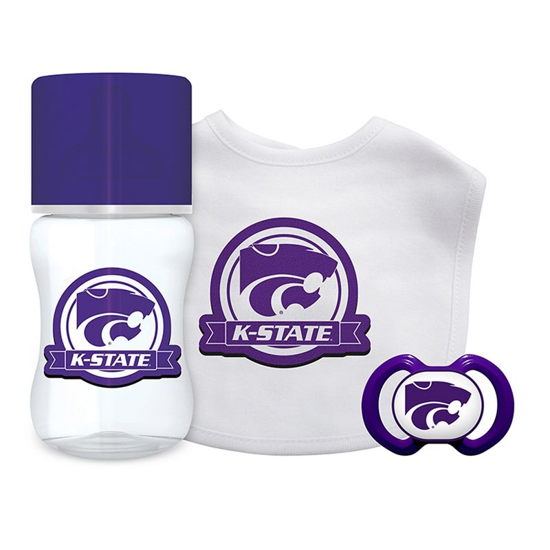 Baby Fanatic Officially Licensed 3 Piece Unisex Gift Set - NCAA Kansas State Wildcats, 1 of 4