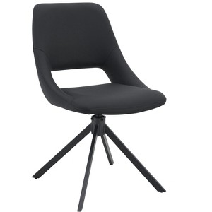 Lyngins Modern Swivel Dining Chairs,Upholstered Kitchen Chairs with High Backrest,PU Leather Chairs for Dining Room,Kitchen - 1 of 4