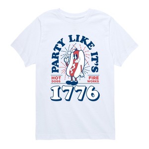 Boys' - Instant Message - Hotdog and Fireworks Short Sleeve Graphic T-Shirt - 1 of 4