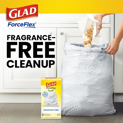 Glad ForceFlex Drawstring Fragrance Free Trash Bags - 13gal/100ct