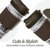 Design for Living Fliptop Thermal Mug, Set of 2 - Brown - 4 of 4