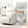 KTMBDW Rocking Chair Nursery, Electric Glider Recliner Nursing Chair for Breastfeeding, Power Swivel Recliner Chairs with USB Port, Adjustable Mounts - 3 of 4