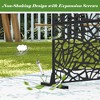 NicBex Metal Privacy Screens Room Divider with Free Standing, Divider for Room Separation, for Balcony Patio Garden, Home & Office - 3 of 4