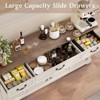 Dyonery 65" Large Sideboard Buffet Cabinet with Storage/3 Drawers/4 Doors,Farmhouse Kitchen Sideboard Buffet,Coffee Wine Bar Cabinet with Storage - 3 of 4