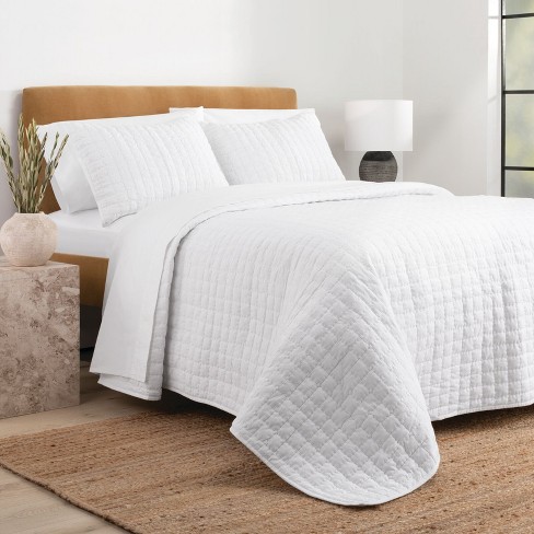 Solid Quilt Set WHITE KING