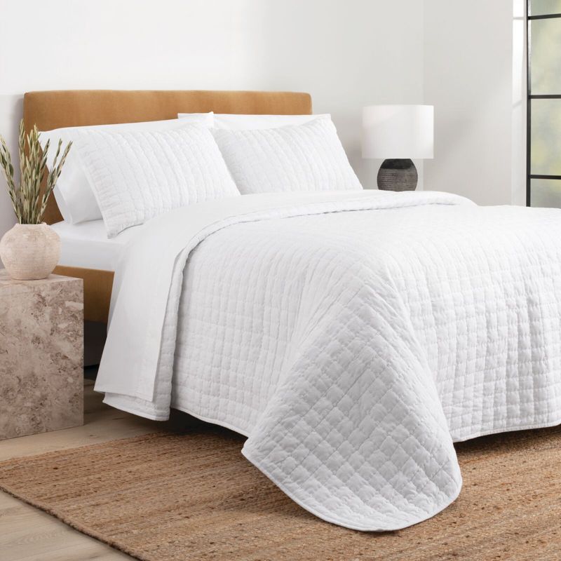 Nate Home by Nate Berkus Solid Cotton Textured Quilt Set, 1 of 10