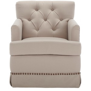 Millicent Swivel Chair - MCR4676 - Taupe - Safavieh Couture - 1 of 4