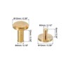 Unique Bargains Brass Rust-proof Durable Leather Belt Scrapbook Binding Chicago Screws 25 Sets - 2 of 4