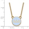Black Bow Jewelry 14k Yellow Gold Plated Sterling Silver Delta Delta Delta Greek Life Necklace 18 Inch - 3 of 4