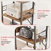 Bestier 4-Tier Microwave Stand Cart with Power Outlet Baker's Racks - 3 of 4