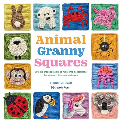 Animal Granny Squares - by  Leonie Morgan (Paperback)