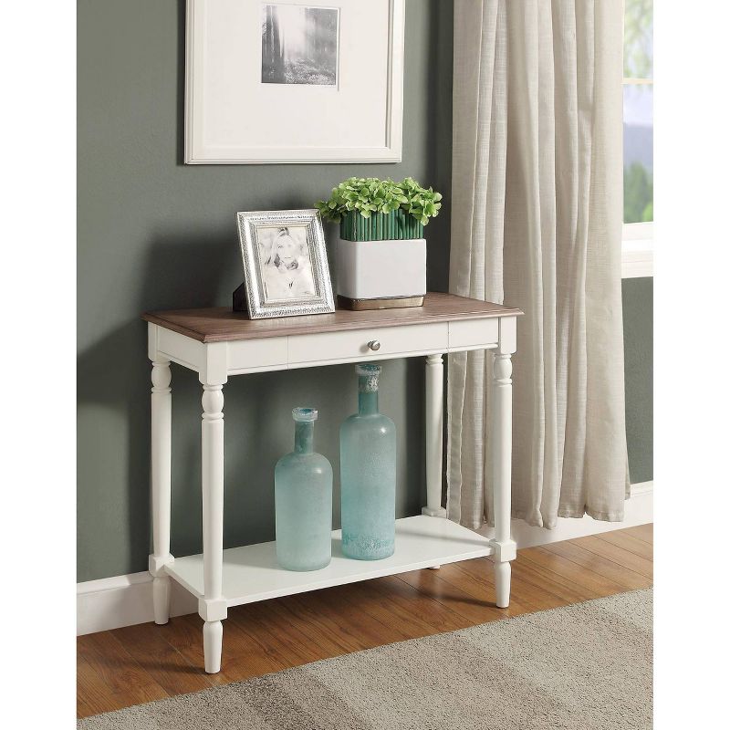 French Country Hall Table with Drawer and Shelf - Breighton Home, 2 of 5