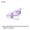 Unique Bargains Triangular Prevent Books Curling Multifunctional Document Clip 5 Pcs - 3 of 4