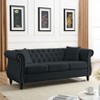 NicBex 58/80 Inch Loveseat,Modern Chesterfield Velvet Loveseat Sofa with Nailhead,Upholstered 2-Seater Couch for Living Room,Bedroom,Lounge - 3 of 4