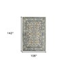 5' X 8' Ivory And Yellow Oriental Distressed Area Rug - 3 of 4