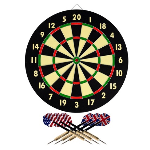 Toy Time Kids' Magnetic Roll-up Dart Board And Bullseye Game With Darts -  Red/yellow : Target