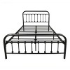FURNIinspire Beds Metal Full Size Bed Frame Victorian Style Platform Bed with Headboard Footboard Under Bed Storage, Black, 78.74"*52.4"*43.5" - 2 of 4