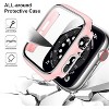 Worryfree Gadgets Bumper Case with Screen Protector for Apple Watch 38mm, White/Silver - 3 of 4