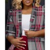 WhizMax Womens Casual Blazer Jacket Printed Multicolor Long Sleeve Open Front Work Office Blazer Jacket - 3 of 4