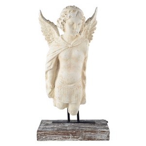 A&B Home Outdoor Decor Garden Angel Bust: Antique White, Magnesium Oxide, Indoor/Outdoor Use - 1 of 3