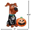 Gemmy Airblown Inflatable SCOOB w/Pumpkin Scene WB, 4 ft Tall, Multicolored - 3 of 4