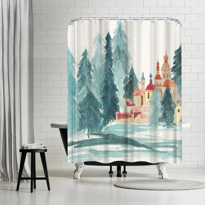 Green Gate by PI Creative Holiday Collection Shower Curtain - Americanflat