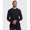 Men's All Black Long Sleeve Crew Neck 3-Pack - True Classic - 2 of 4