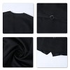 Cloudstyle Mens V-Neck Dress Suit Business Casual Suit Vest Waistcoat 5 Button Slim Fit - 4 of 4