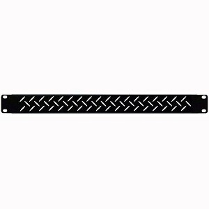 DEEJAYLED 1u-Space Standard Width Rack Panel with Air Vent Patterned Face TBH1UVP - 1 of 1