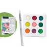 Faber-Castell Paint by Number Watercolor Set - Bold Floral: Craft Kit for Ages 12+, Includes Palette, Canvas & Brush - 2 of 4