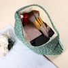 Unique Bargains Portable Travel Floral Canvas Zipper-Closure Makeup Bag 1 Pc - 2 of 4