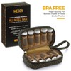 MEDca Pill Bottle Organizer Case: Modular Travel Medicine Carrier Tote Bag for Weekly Bottles w/ 3 Extra Daily Bottles - 2 of 4