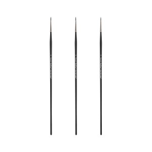 Black Swan Synthetic Red Sable Round Paint Brushes Sets of 2 -  Professional Quality Long Handle Paint Brushes for Oil, Heavy Body Media and Acrylic - - 1 of 4