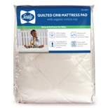 Sealy Quilted Crib Mattress Pad with Organic Cotton Top