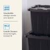 7gal Small Latching Storage Tote Black - Brightroom™: Stackable Utility Storage Bin with Lid & Handles - 4 of 4