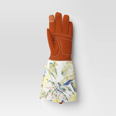 M/L Outdoor Patio Duck Canvas Rose Picker Gloves in Butternut Wood - Threshold&#8482;_1