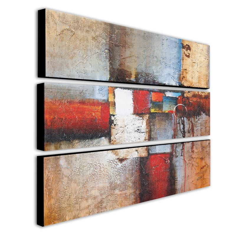 Trademark Fine Art -Rio 'Cube Abstract VI' 3-panel Art Set, 1 of 4