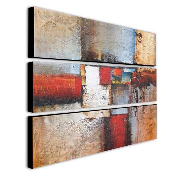 Trademark Fine Art -Rio 'Cube Abstract VI' 3-panel Art Set