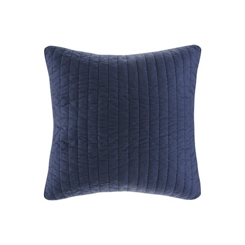 Euro Camila Cotton Quilted Sham Navy : Target