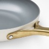 10" Nonstick Ceramic Coated Aluminum Frying Pan with Champagne Handle Cream - Figmint™ - 4 of 4