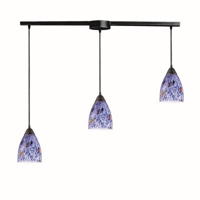 Elk Home Classico 3 - Light Pendant in  Dark Rust