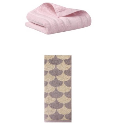 REGALWOVEN Cotton Hand Towels for Bathroom Hand Face Gym Spa 14" x 30"/13" x 29" 2 Pcs