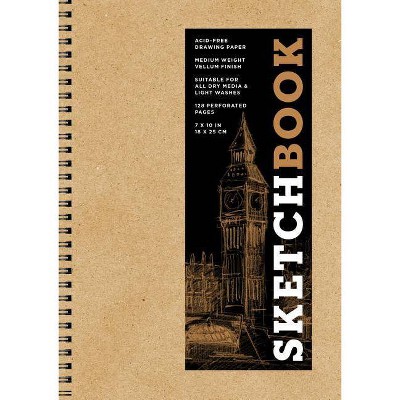 Sketchbook (Basic Medium Spiral Kraft), 16 - (Sterling Sketchbooks) by  Sterling Publishing Company (Hardcover)