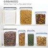 LunaLulinlk Airtight Pantry Storage Canisters for Flour, Sugar, 2 Pcs Large Food Storage Containers, 6.5L /219.79fl oz - 4 of 4