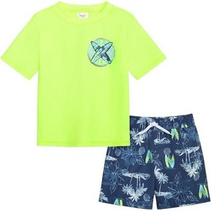 OSHKOSH B'GOSH Toddler Boys' 2-Piece Rashguard and Swim Trunks Sets - 1 of 4