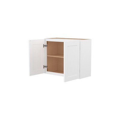 HOMLUX Easy-DIY Shaker White Ready to Assemble Wall Kitchen Cabinet 2 Doors